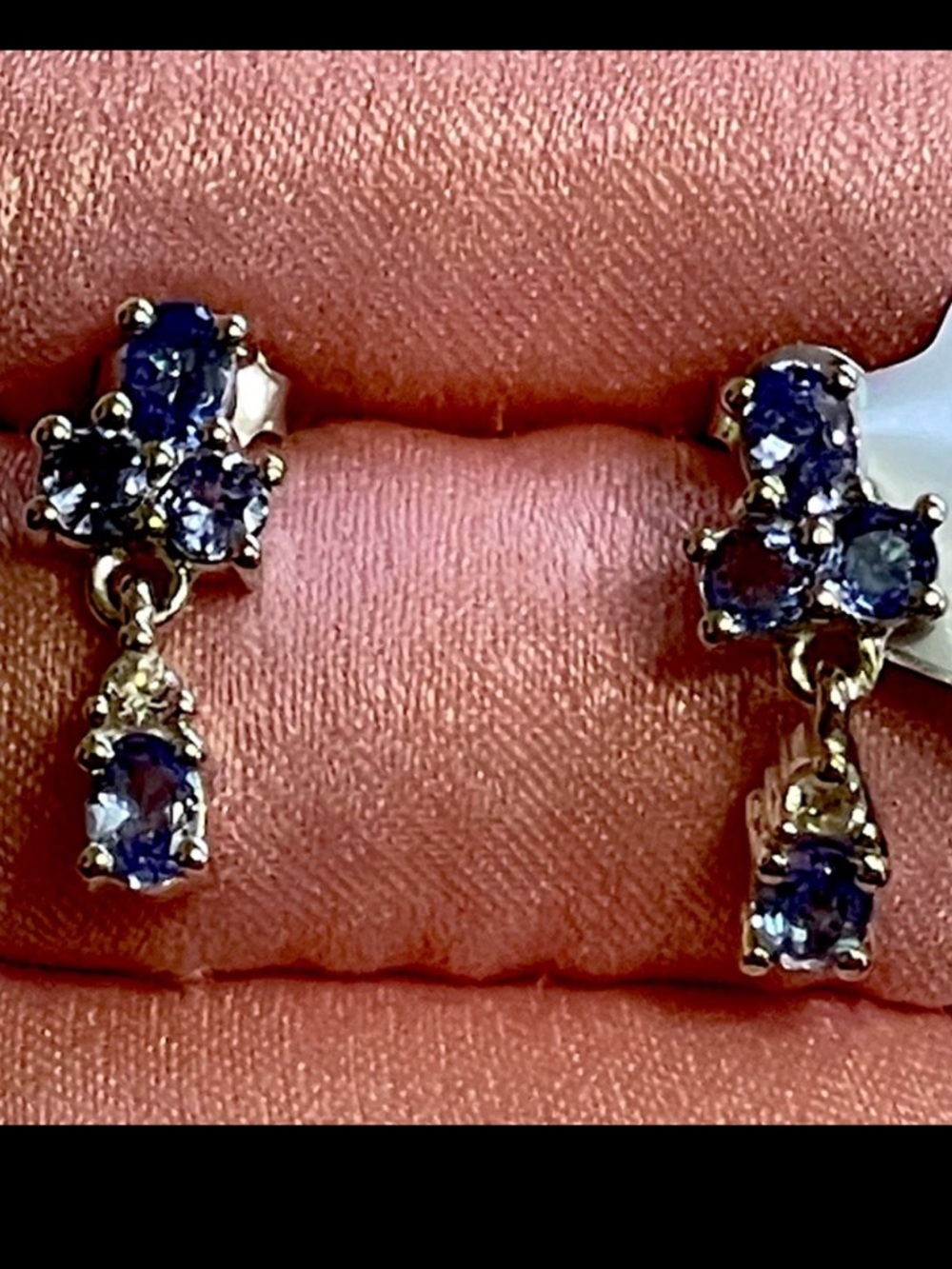 NWT 1.20 ct TANZANITE & NATURAL ZIRCON EARRINGS. LIMITED EditION! 1 of 150 Made!